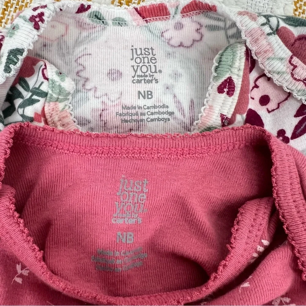 Carter's Just One You®️ Baby Girls' Floral Jumpsuit  Size ‎ Newborn